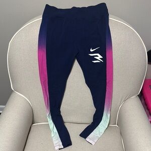 Nike Kids Gradient Leggings - Pink and Blue
